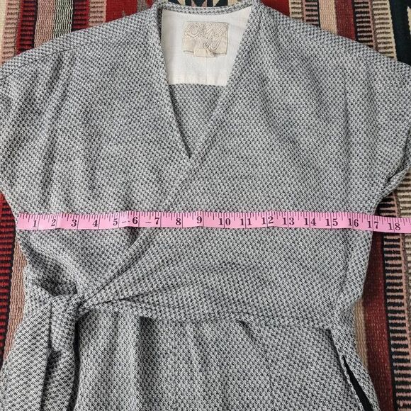Ace & Jig Knightsbridge Wrap Jumpsuit Sz XS Gray Cotton Ankle Straight‎ Leg Boho - Picture 5 of 9